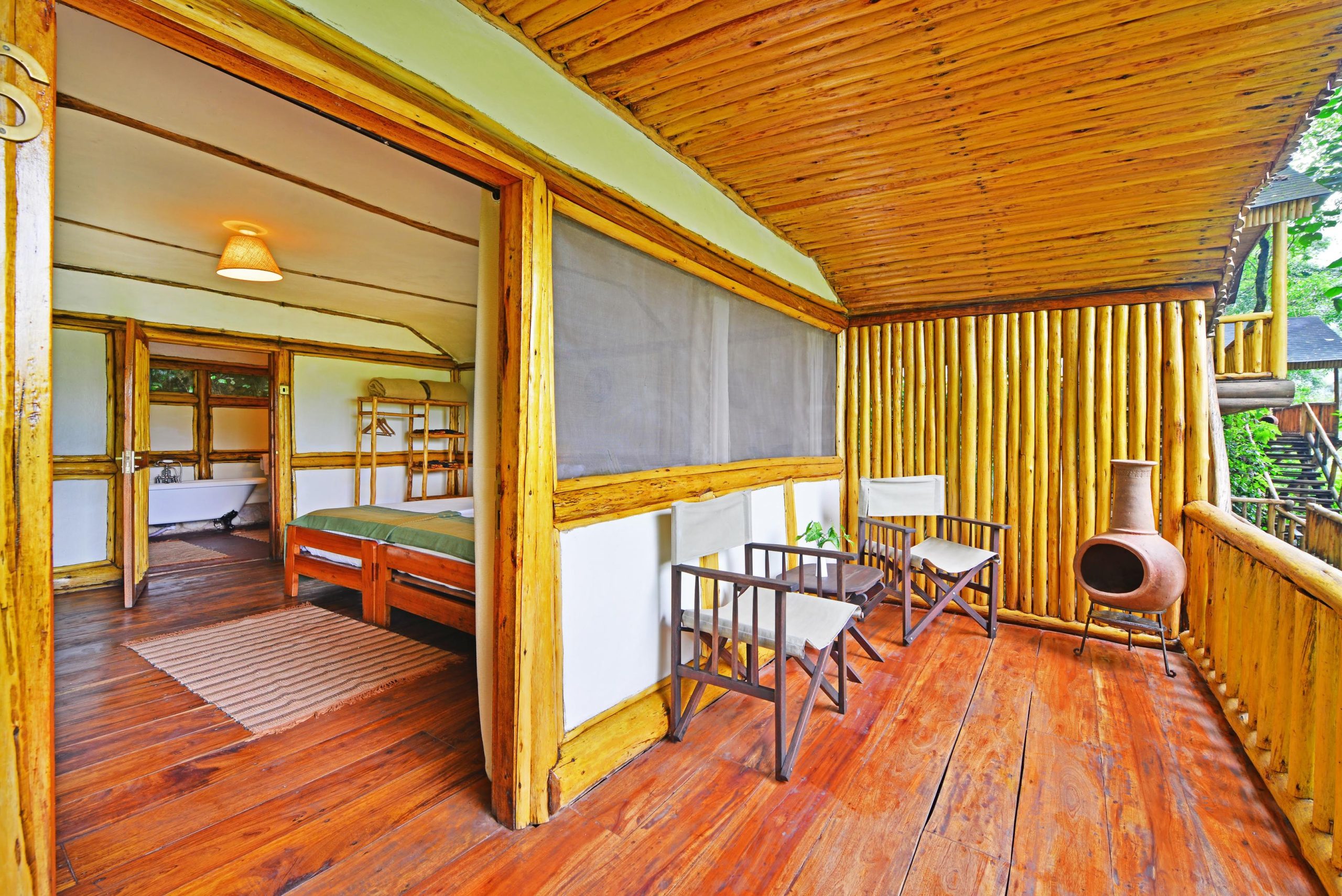 Buhoma Lodge Room Veranda