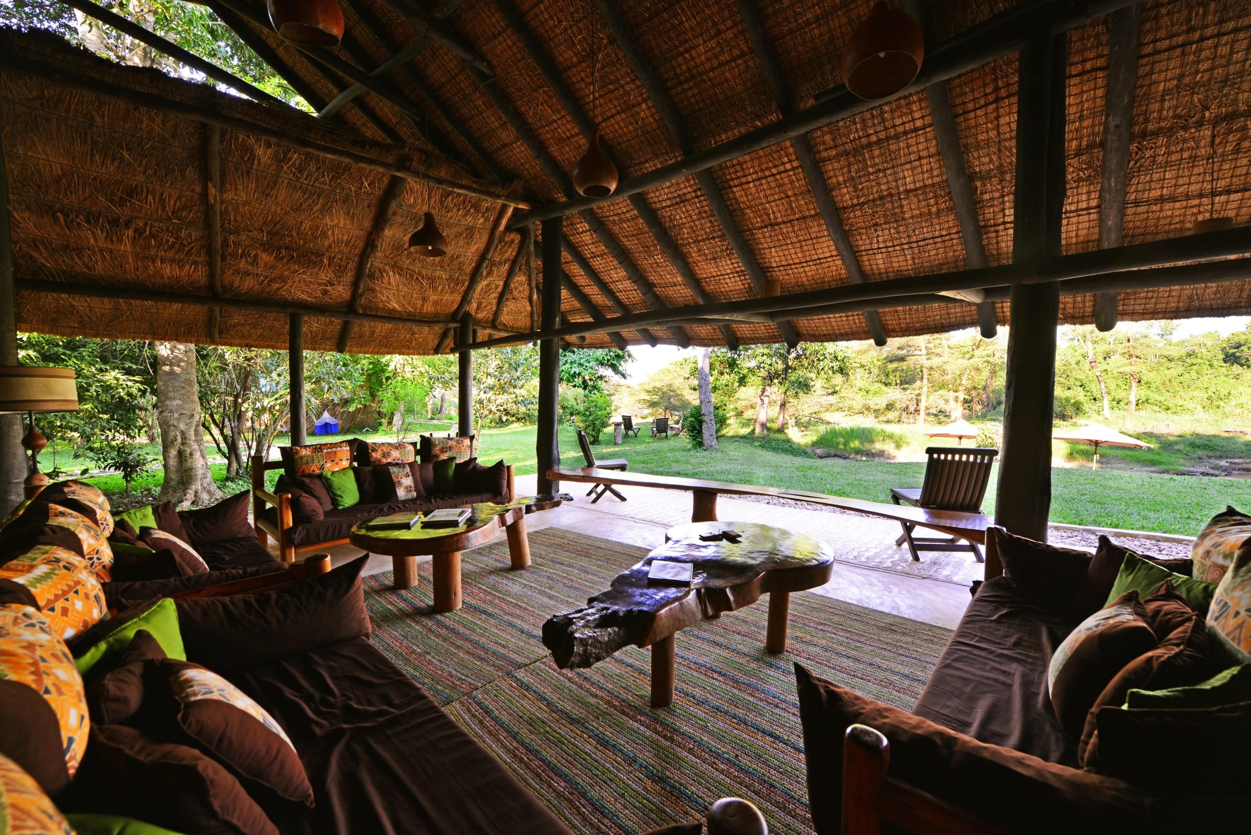 Ishasha Wilderness Camp main area