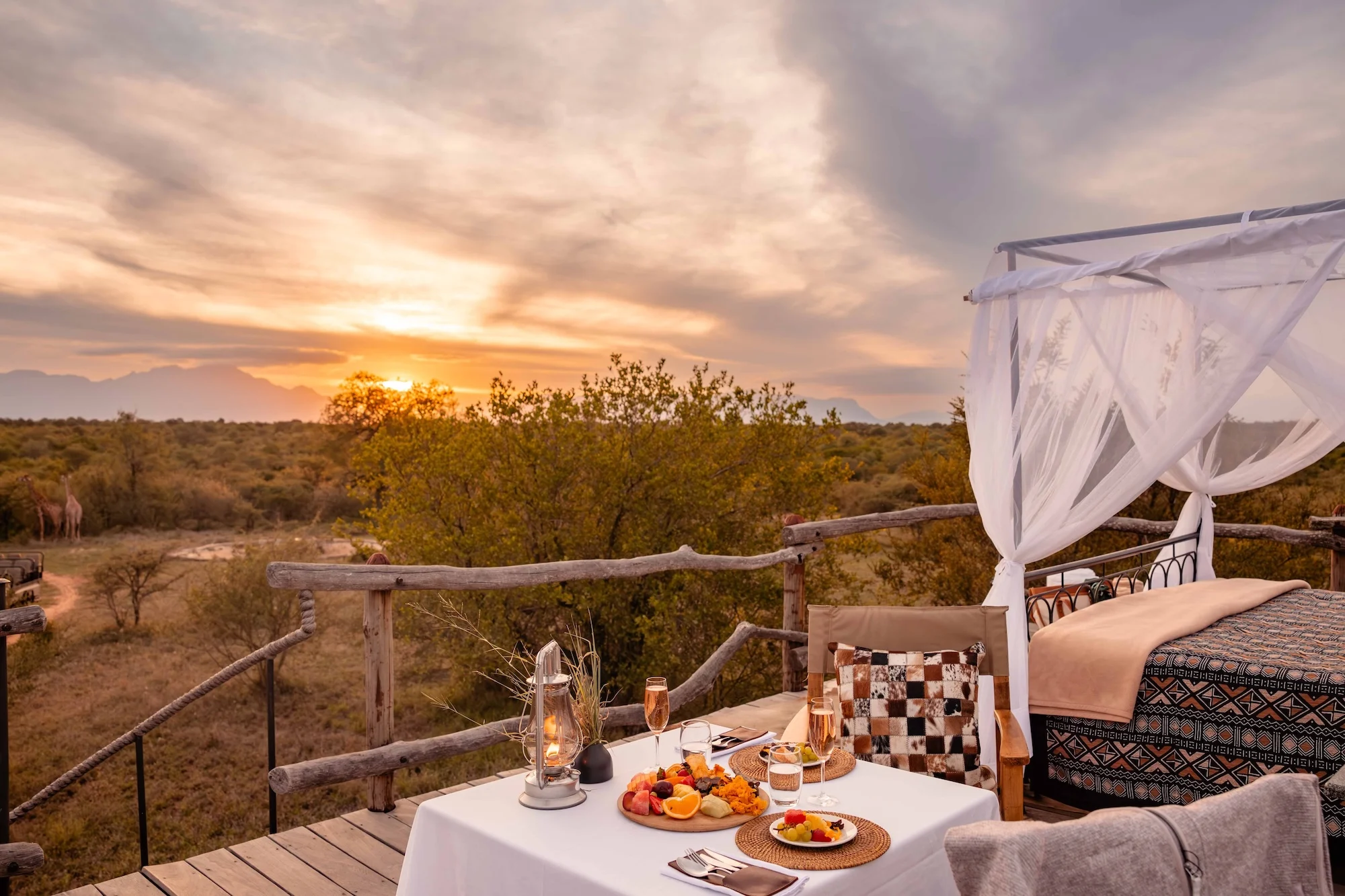 Romantic-sleep-out-sunset-view
